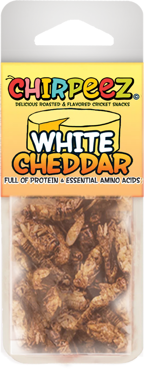 CHIRPEEZ FLAVORED CRICKET SNACKS - White Cheddar