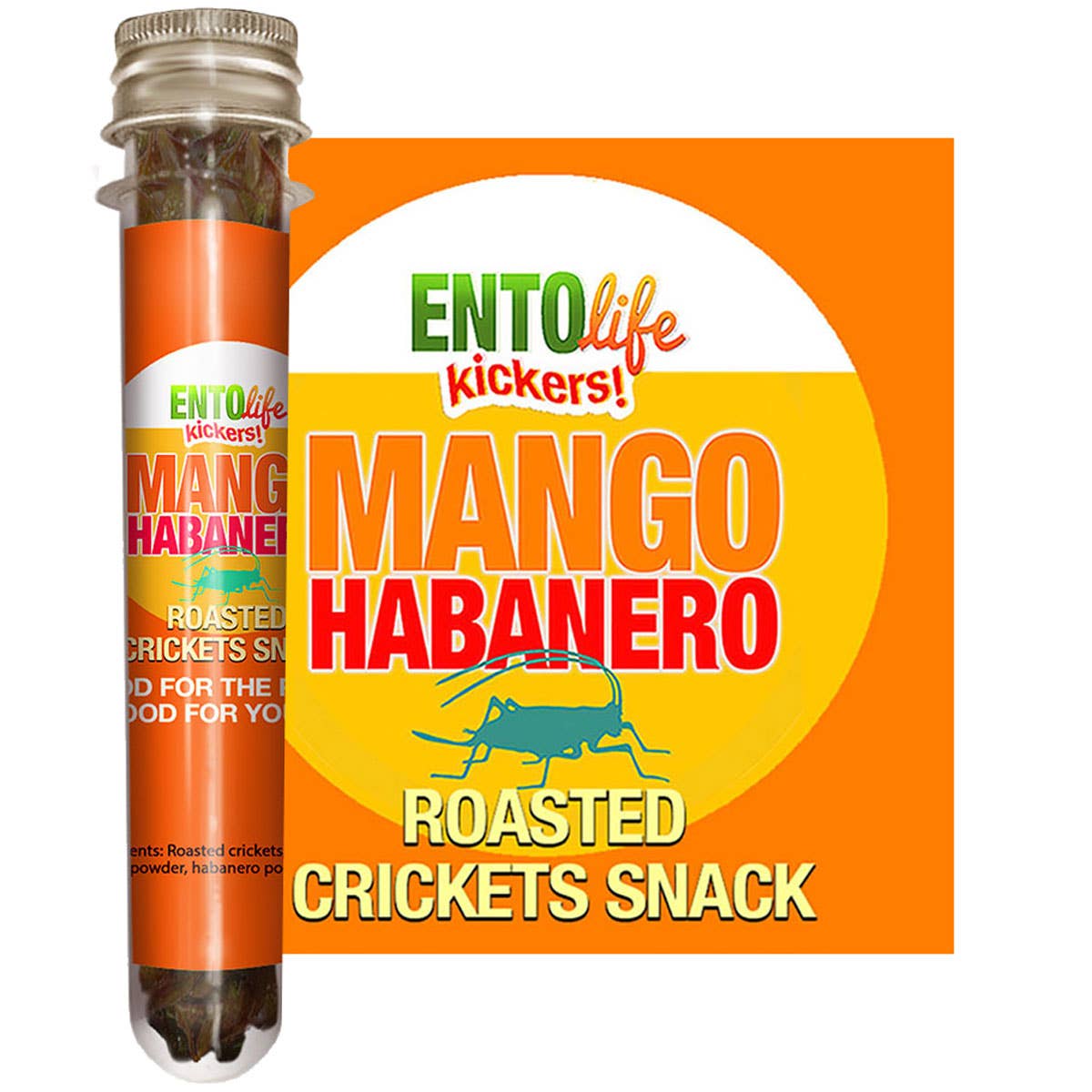 Mini-Kickers Flavored Cricket Snacks - Mango Habanero