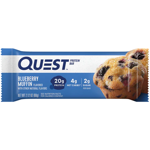 Quest Blueberry Muffin Protein Bar 60g – Keto Friendly Shop